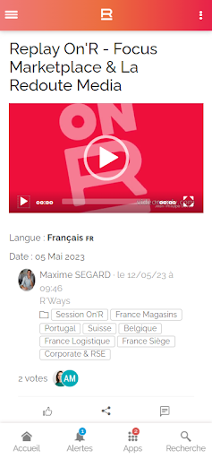 La Redoute intranet - R Ways Screen 3