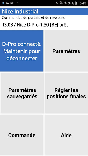 Aperçu de l'application