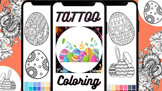 Tattoo Egg Coloring Book