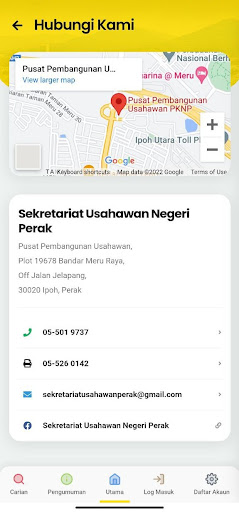 Perak SME D-Base Screen 2