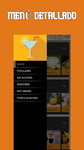 Cócteles y Tragos Recetas Pro Screen 3