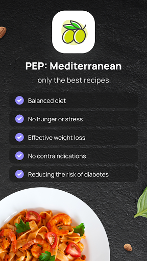 Android application PEP: Mediterranean diet screenshort