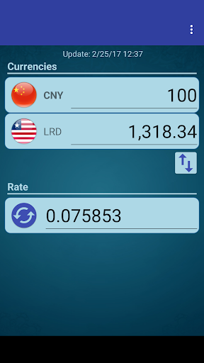 Android application Chinese Yuan x Liberian Dollar screenshort