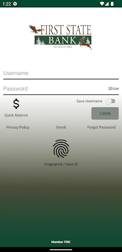 Android application First State Bank of Bigfork screenshort