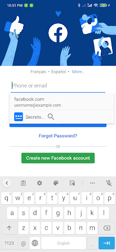 Screenshot of Secrets Password Manager