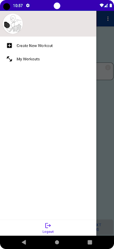 Android application My Workout Organizer screenshort