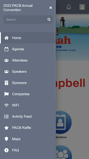 Android application 2023 PACB Annual Convention screenshort
