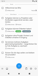 Blitz.do Aufgaben Erinnerungen Bildschirmfoto