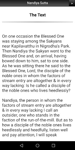 Nandiya Sutta - Buddhism Screen 2