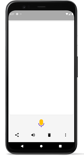 Android application Hindi Voice Typing screenshort
