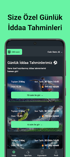 Android application TotoTuyo - İddaa tahminleri screenshort