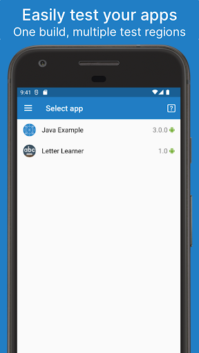 Android application Appfigurate screenshort