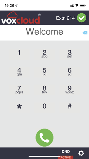 Voxcloud Softphone Screen 3