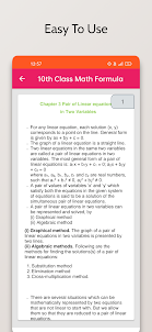 10th Class Math Formula