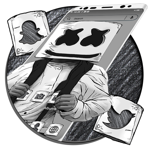 Marshmello Sketch Theme logo