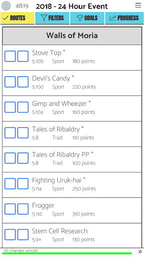 Android application 24 Hours of Horseshoe Hell screenshort
