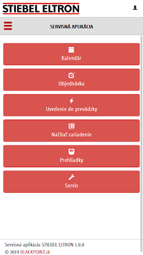 Servisná aplikácia STE Screen 2