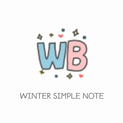 [솜테마] winter simple note logo