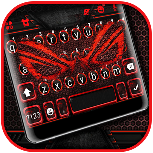 Gaming Red Tech Keyboard Theme logo