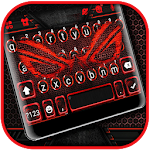 Cover Image of Download Gaming Red Tech Keyboard Theme  APK