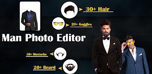 Man Photo Editor : Man Hair style ,mustache ,suit - Latest version for  Android - Download APK