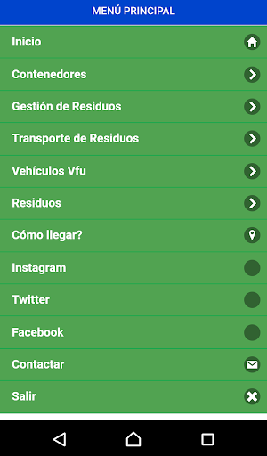 Android application Pellicé Gestión de Residuos screenshort