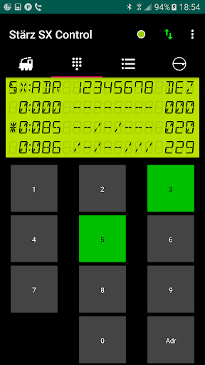 Stärz SX Control Screen 2