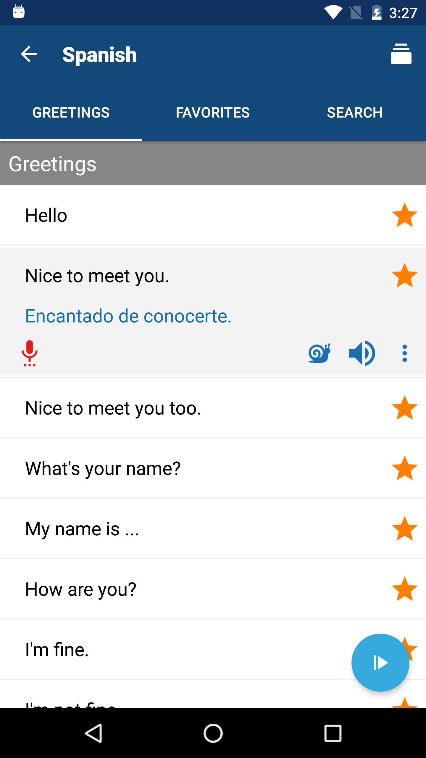 Android application Travel Phrasebook | Translator screenshort