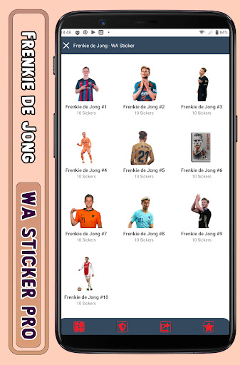 Android application Frenkie de Jong - WA Sticker screenshort