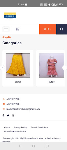 Android application Karishma Dry Fruit screenshort