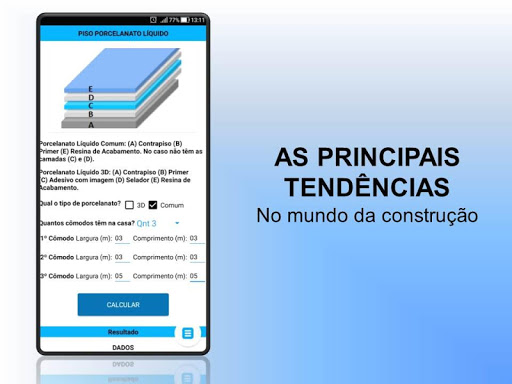 Cálculos na obra Screen 3
