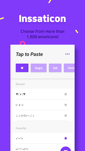 Android application Inssaticon – Cute Text Emojis screenshort