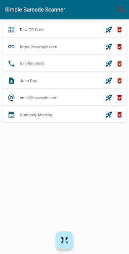Simple Barcode Scanner Screen 2