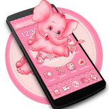 Pink Elephant Cute Theme icon
