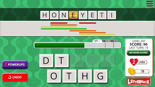Letteremix, the Word Game Screen 2