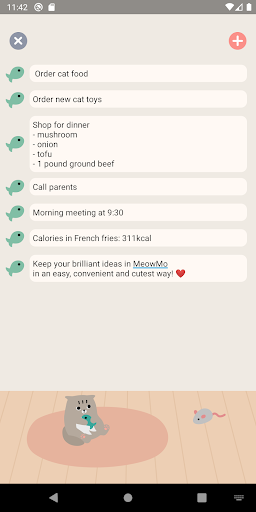 Android application MeowMo screenshort