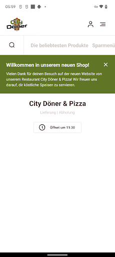 Android application City Döner & Pizza screenshort