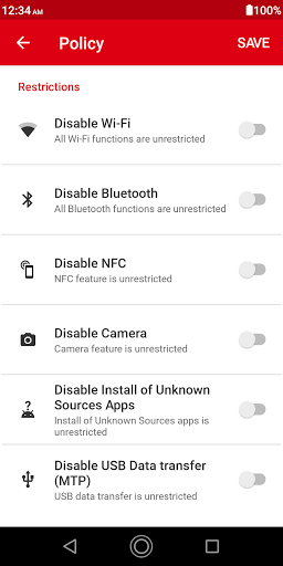 Device Control Screen 3