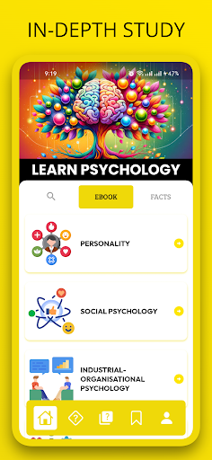 Screenshot of Learn Psychology: Psycho Facts