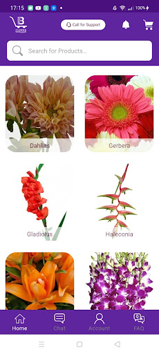 Android application Flower Bazaaar screenshort