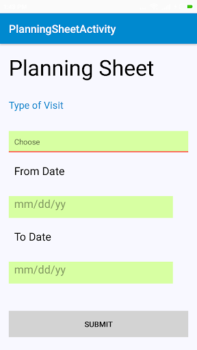 Mobilization APP - PACE Screen 3