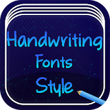 Handwriting Fonts Style Free icon