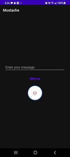 Android application Morse Light screenshort