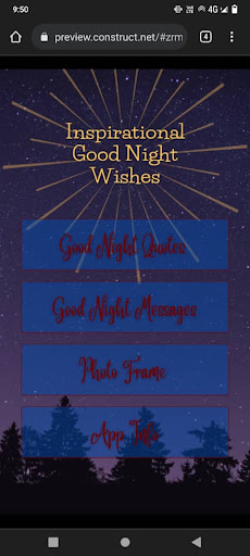 Android application Good Night Wishes screenshort