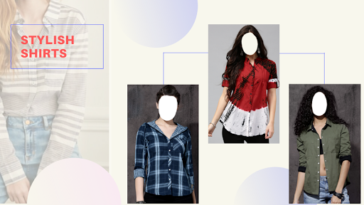 Android application Women Shirt Photo Suit screenshort