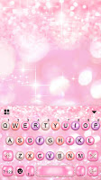 screenshot of Girly Pink Pearl Keyboard Them