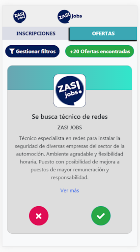 ZAS! Jobs Screen 2