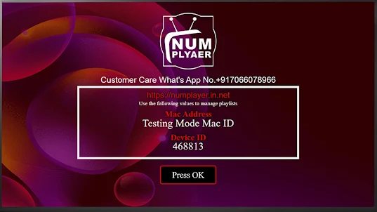 Num Player for mobile