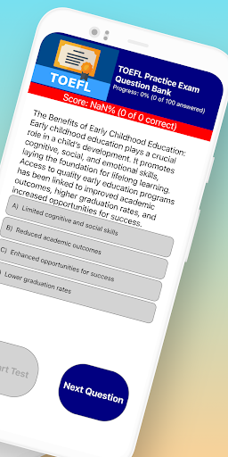 TOEFL Exam Prep Screen 2