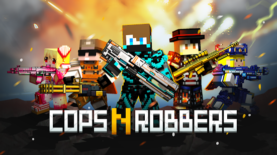 Cops N Robbers - 3D Pixel Craft Gun Shooting Games 10.7.2 screenshots 1